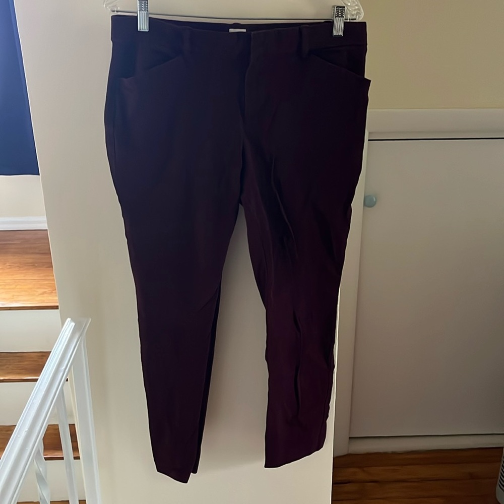 Maroon Gap Size 12 Signature Skinny Pants